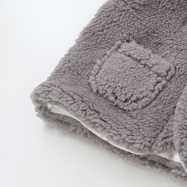 【お揃い】モコモコ耳付きフードフリースベスト(60~90cm) | fillot de bébé réduction | 詳細画像24 