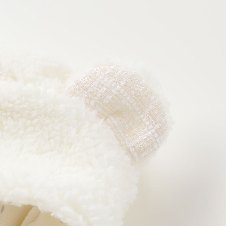 【お揃い】モコモコ耳付きフードフリースベスト(60~90cm) | fillot de bébé réduction | 詳細画像9 