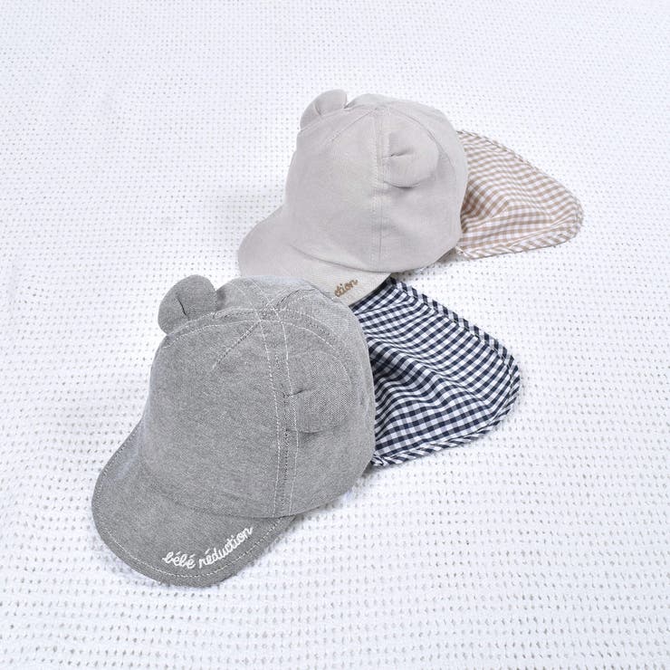 【UVカット 】ミミ付キャップ(44~48cm) | fillot de bébé réduction | 詳細画像2 