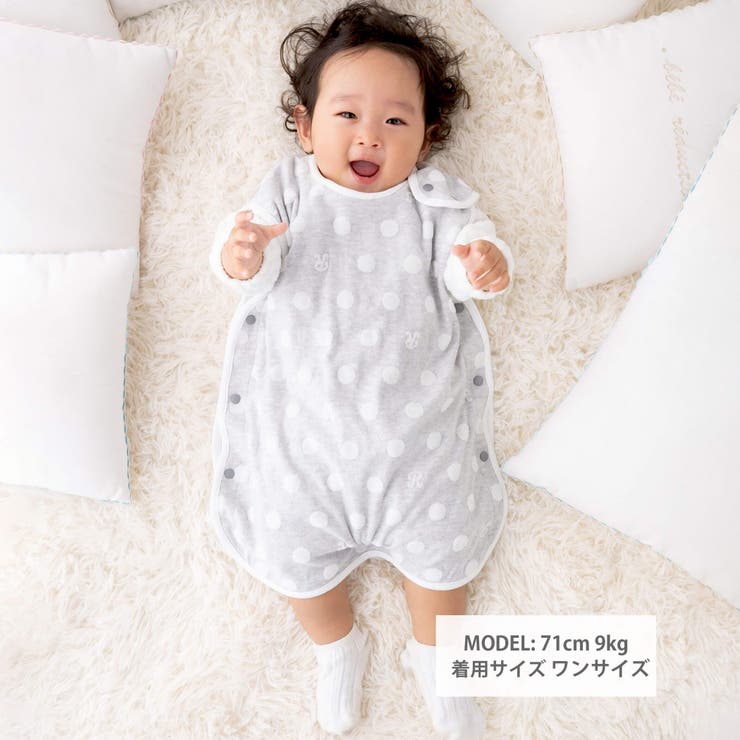 ジャガードドットスリーパー(50~90cm) | fillot de bébé réduction | 詳細画像2 