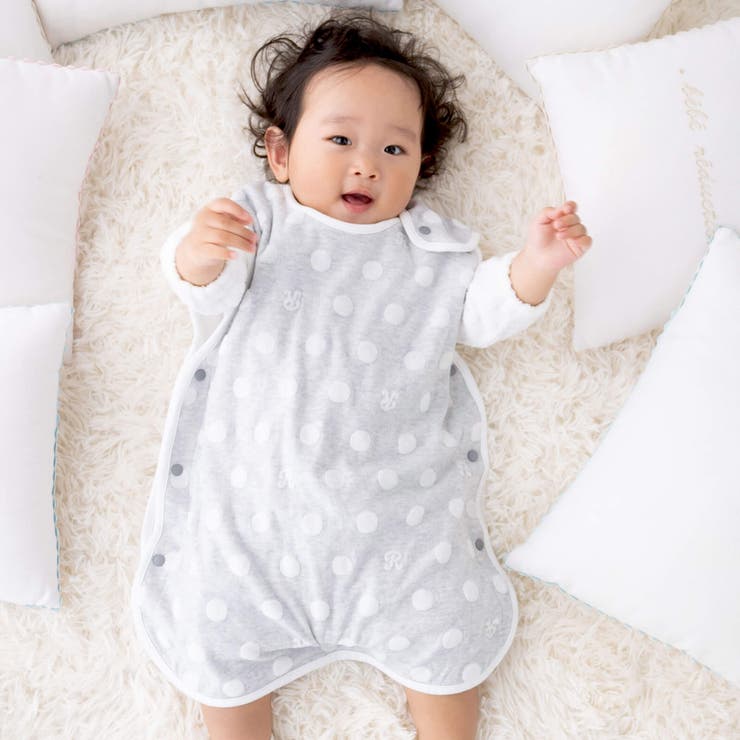 グレー系 | ジャガードドットスリーパー(50~90cm) | fillot de bébé réduction
