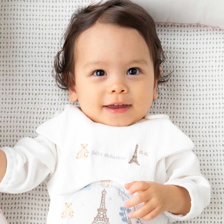 ホワイト | テレコフェースホシガタスタイ | fillot de bébé réduction