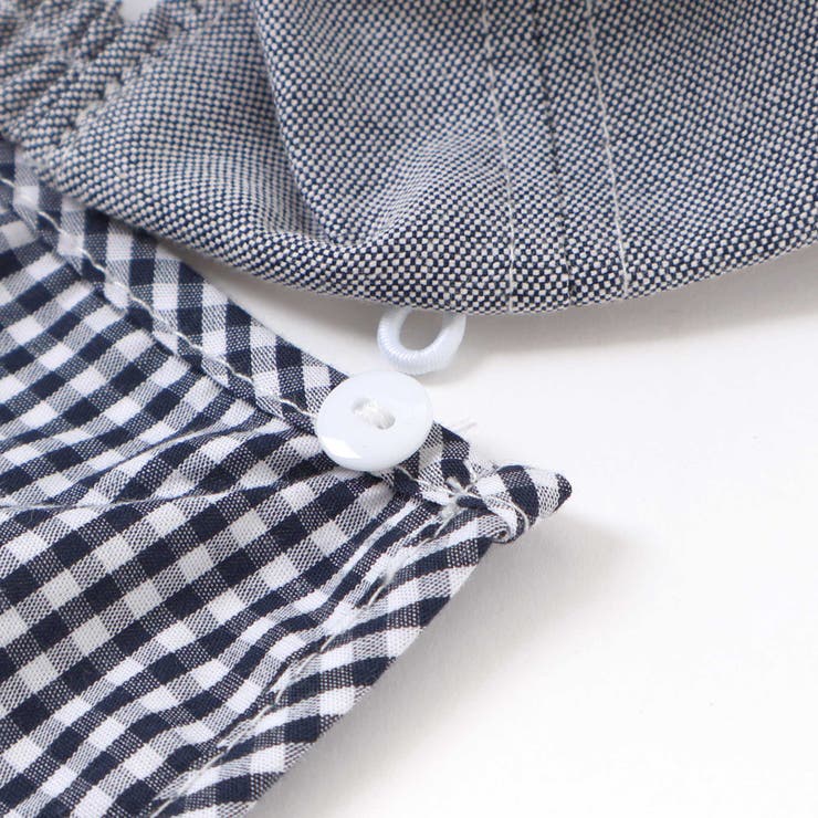 【 UVカット 】オックスくま耳日よけ付きキャップ(44~50cm) | fillot de bébé réduction | 詳細画像13 