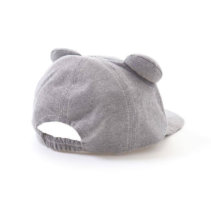 【 UVカット 】オックスくま耳日よけ付きキャップ(44~50cm) | fillot de bébé réduction | 詳細画像9 