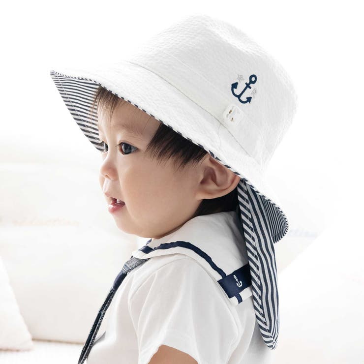 ホワイト | サッカーマリンハット(44~50cm) | fillot de bébé réduction