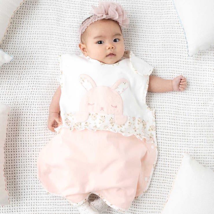 天竺ウサギパッチスリーパー(50~90cm) | fillot de bébé réduction | 詳細画像1 