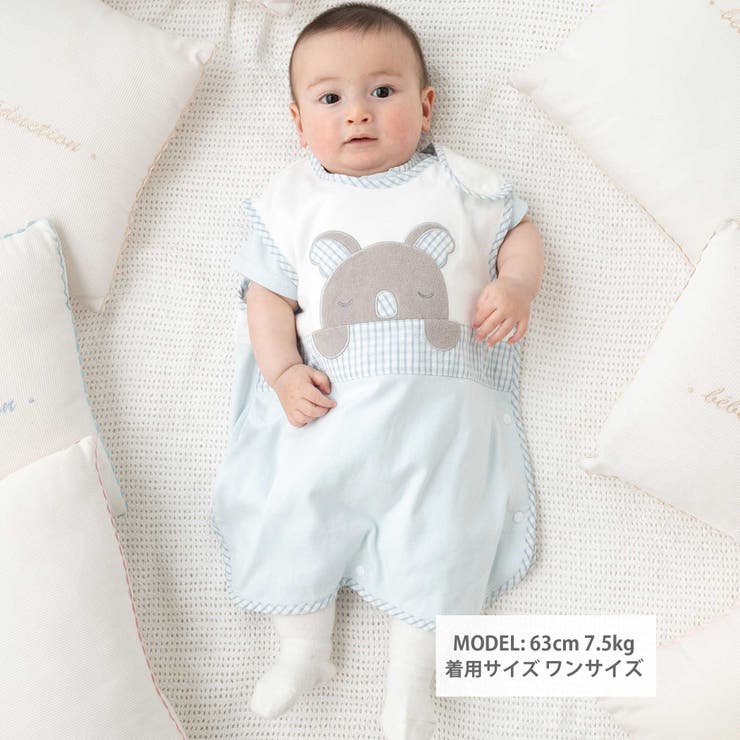 天竺コアラパッチスリーパー(50~90cm) | fillot de bébé réduction | 詳細画像2 