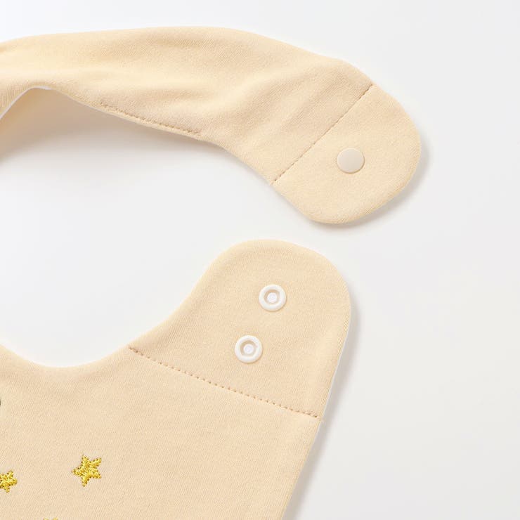 【お揃い】チェック柄ジャガード星パッチワークスタイ | fillot de bébé réduction | 詳細画像4 