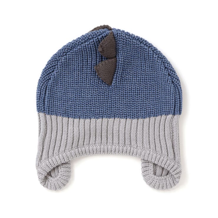 恐竜耳当て付きニット帽(46~48cm) | fillot de bébé réduction | 詳細画像6 