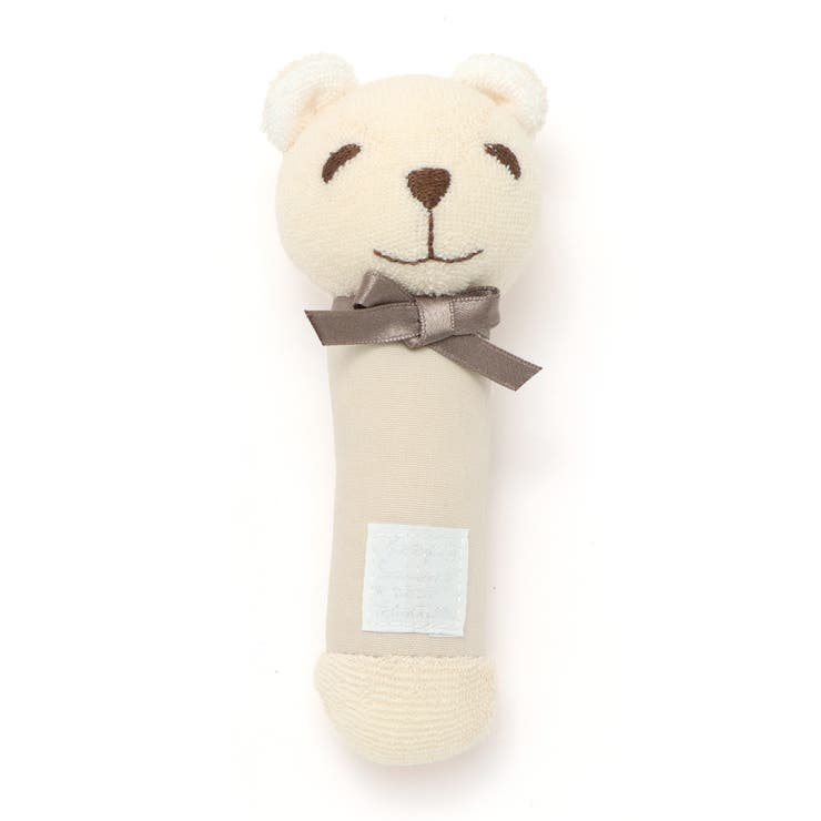 ベージュ | 【日本製】クマ ウサギスティックラトル | fillot de bébé réduction