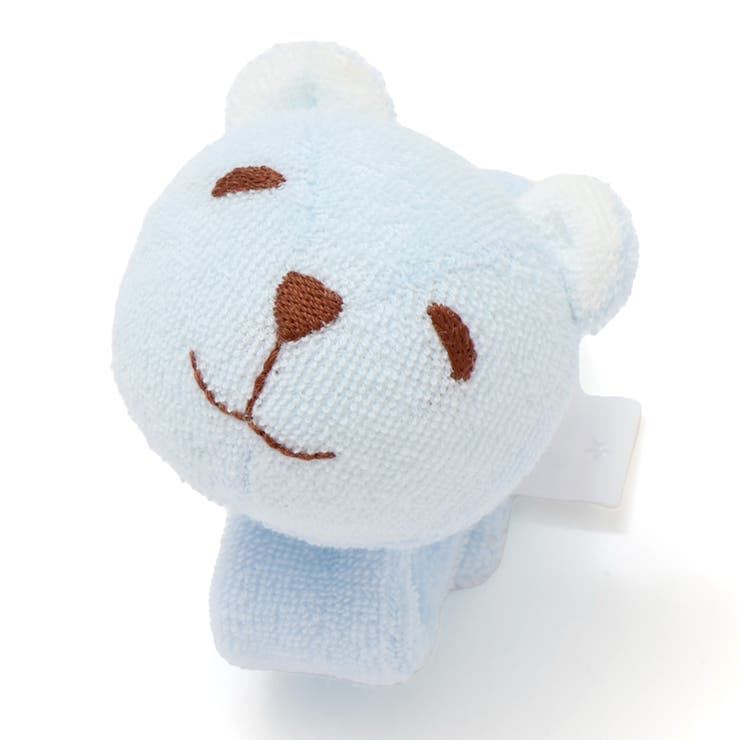 ブルー | 【日本製】クマウサギリストバンドラトル | fillot de bébé réduction