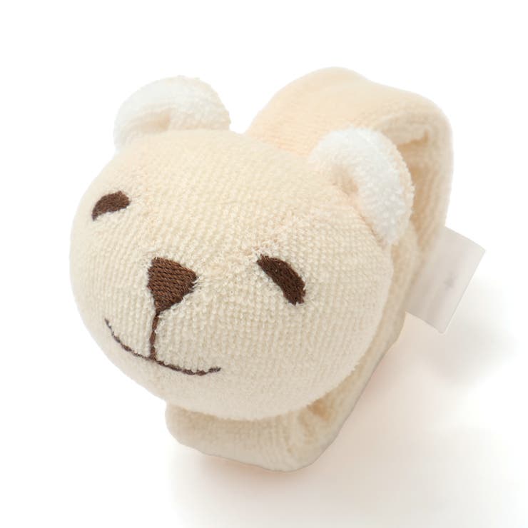 ベージュ | 【日本製】クマウサギリストバンドラトル | fillot de bébé réduction
