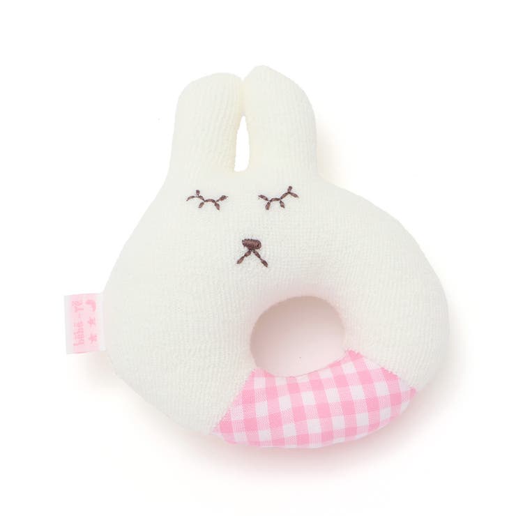 ホワイト(ウサギ) | 【日本製】アニマル ガラガラ | fillot de bébé réduction