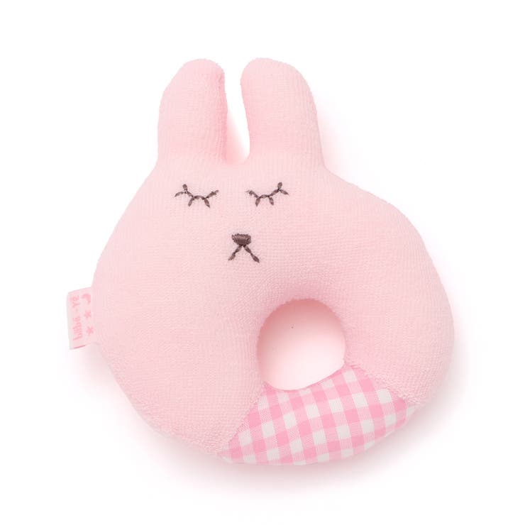 ピンク(ウサギ) | 【日本製】アニマル ガラガラ | fillot de bébé réduction