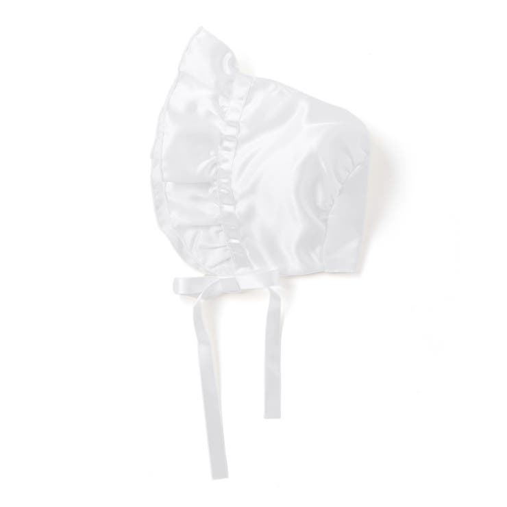 ホワイト | 【日本製】サテン ベビーフード(42~46cm) | fillot de bébé réduction