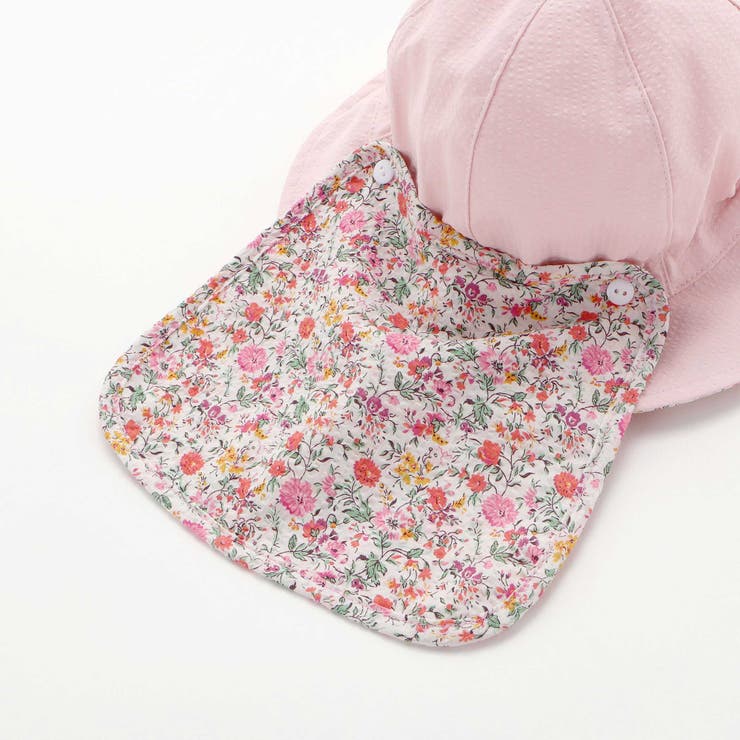 【 UVカット 】【お揃い】リバティプリントリボン日よけ付きハット(46~50c… | fillot de bébé réduction | 詳細画像19 