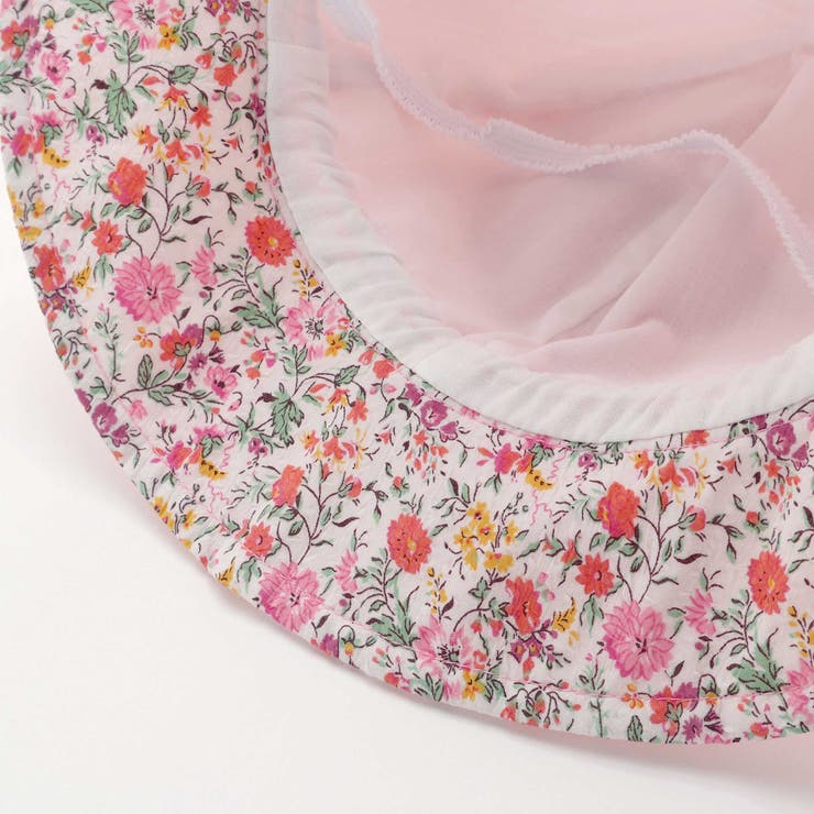 【 UVカット 】【お揃い】リバティプリントリボン日よけ付きハット(46~50c… | fillot de bébé réduction | 詳細画像24 