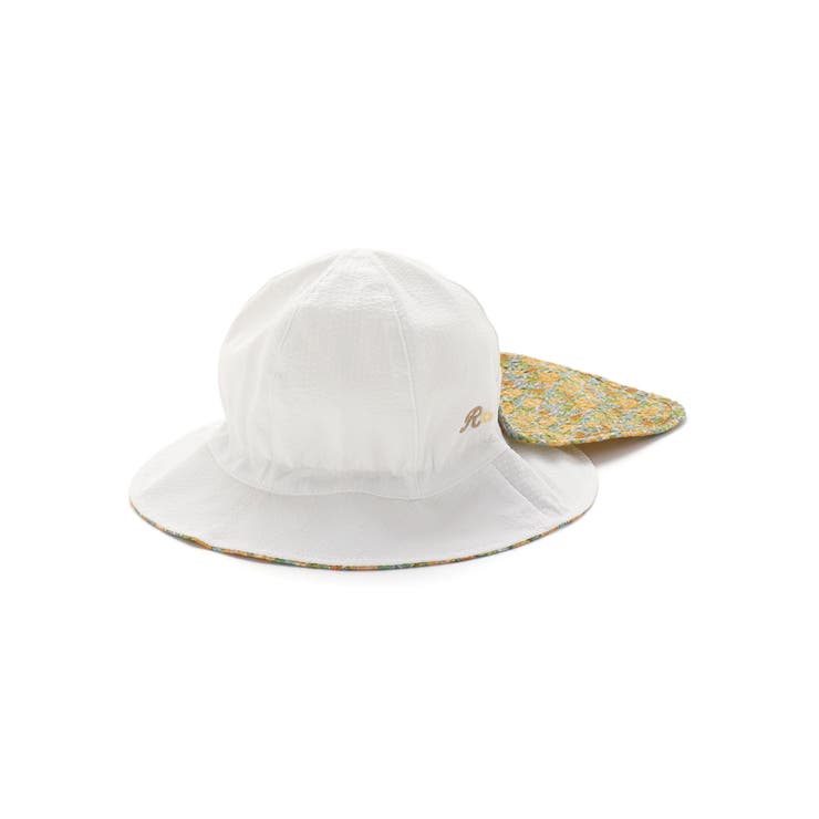 【 UVカット 】【お揃い】リバティプリントリボン日よけ付きハット(46~50c… | fillot de bébé réduction | 詳細画像7 