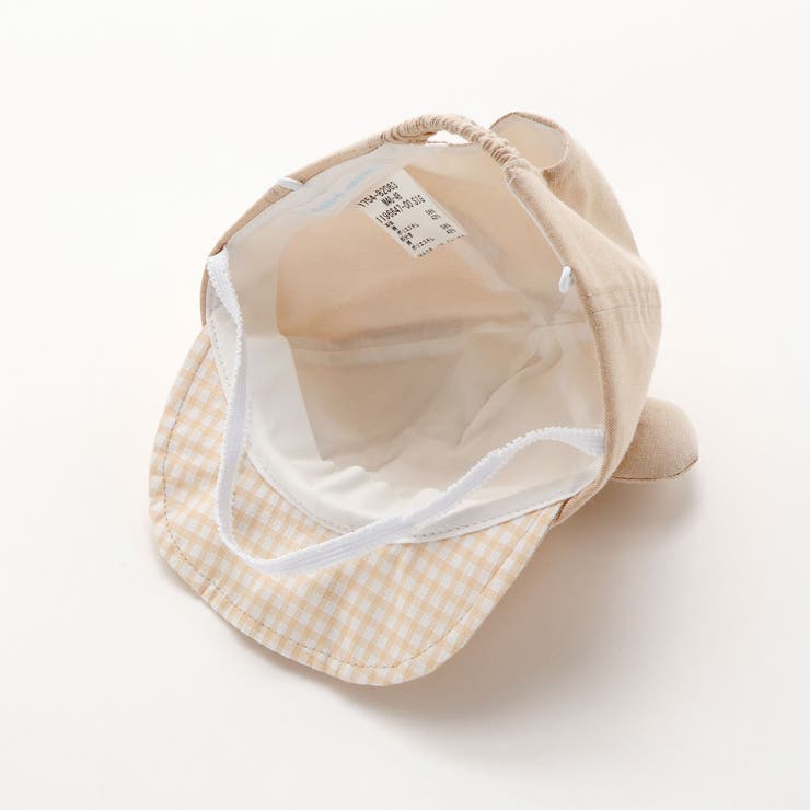 【 UVカット 】オックスくま耳日よけ付きキャップ(44~50cm) | fillot de bébé réduction | 詳細画像18 