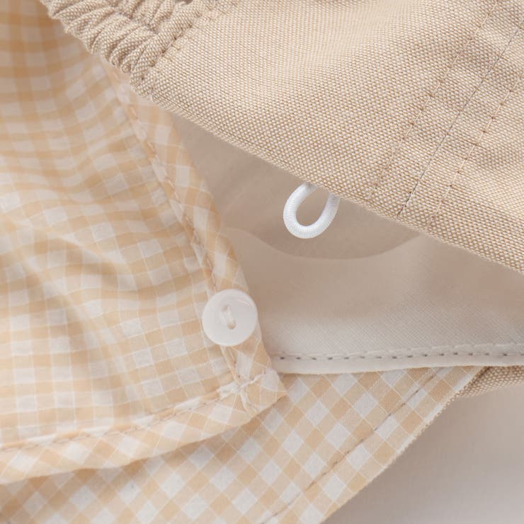 【 UVカット 】オックスくま耳日よけ付きキャップ(44~50cm) | fillot de bébé réduction | 詳細画像19 