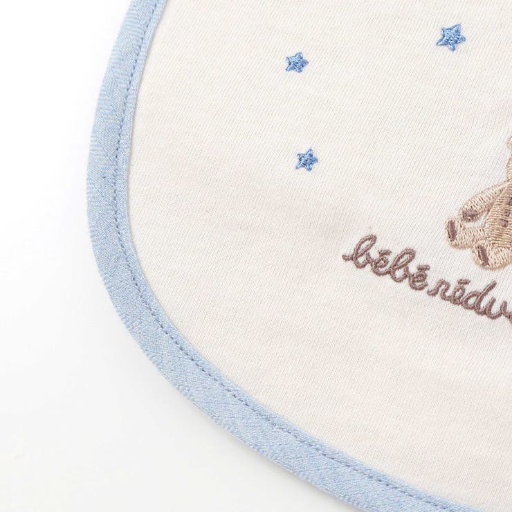 オーガニックコットンクマ刺しゅうスタイ | fillot de bébé réduction | 詳細画像5 