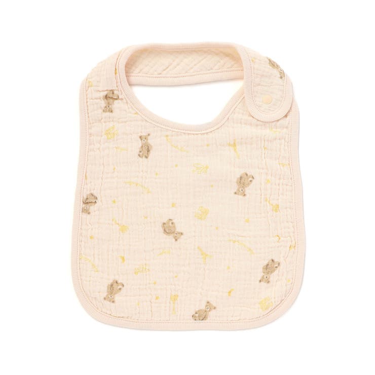 【お揃い】ガーゼアニマルプリントスタイ | fillot de bébé réduction | 詳細画像1 