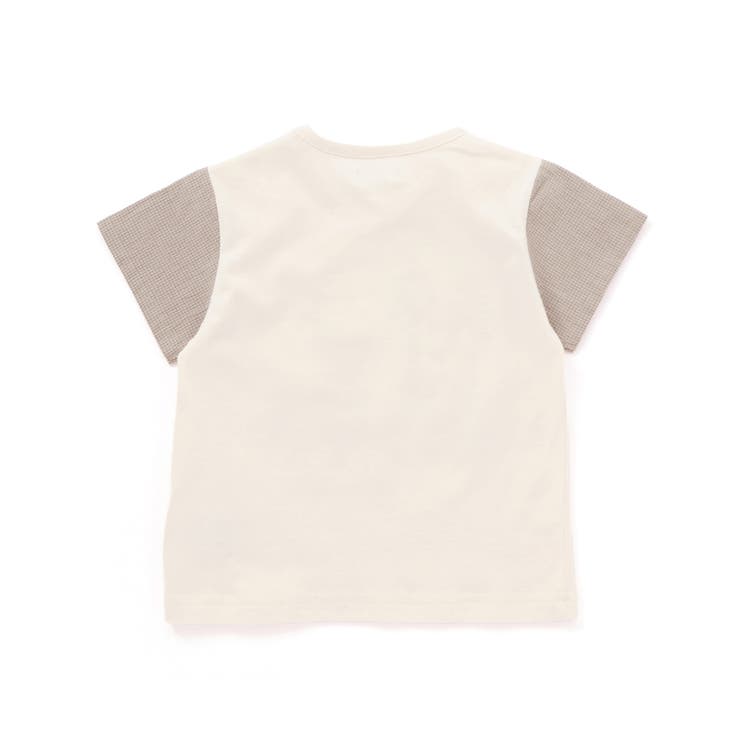 オーガニックコットンクマチェック半袖Tシャツ(70~90cm) | fillot de bébé réduction | 詳細画像5 