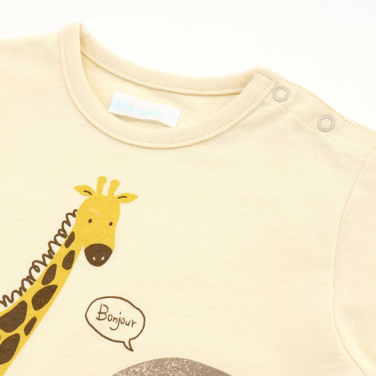 天竺アニマルプリントTシャツ(70~90cm) | fillot de bébé réduction | 詳細画像7 