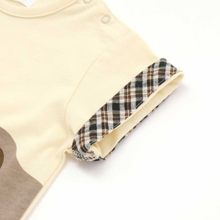 天竺アニマルプリントTシャツ(70~90cm) | fillot de bébé réduction | 詳細画像9 