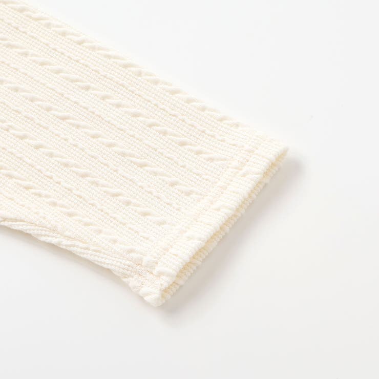 【お揃い】ケーブルニットクマパッチ長袖Tシャツ(70~90cm) | fillot de bébé réduction | 詳細画像11 