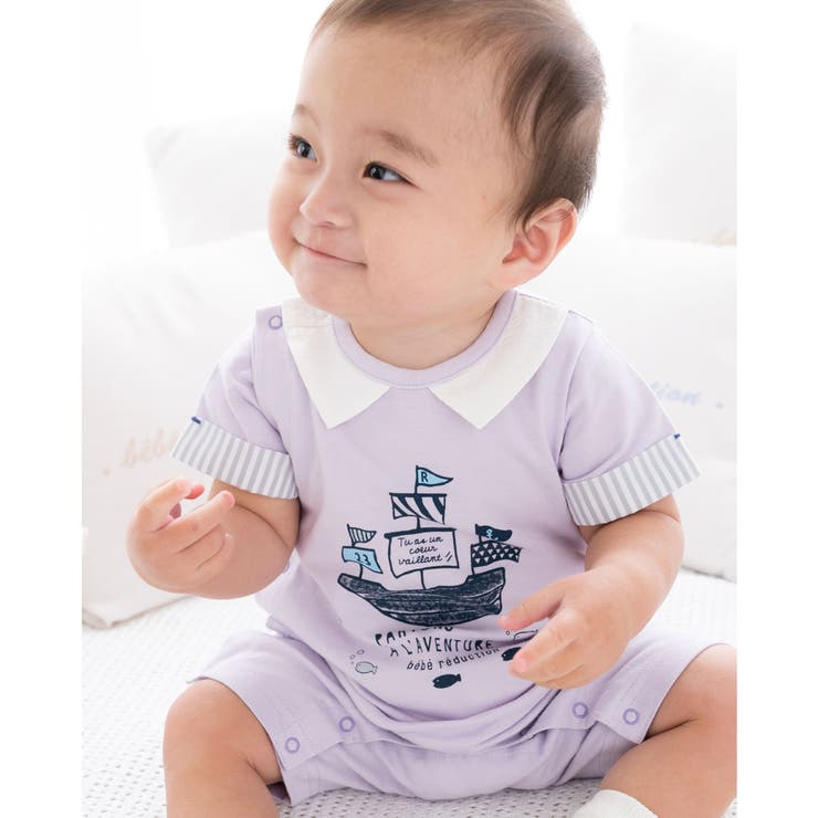 海モチーフカバーオール(70~80cm) | fillot de bébé réduction | 詳細画像6 