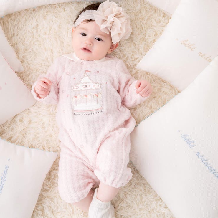 日本製 ツーウェイオール カバーオール ロンパース 新生児 ベビー 50cm 