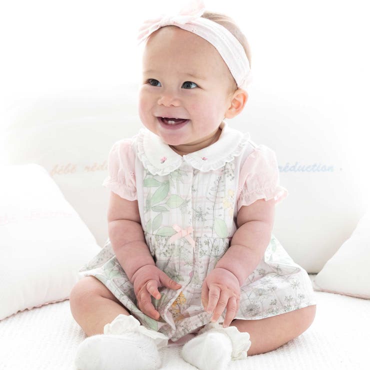 リバティプリントタナローンスカート付きカバーオール | fillot de bébé réduction | 詳細画像1 