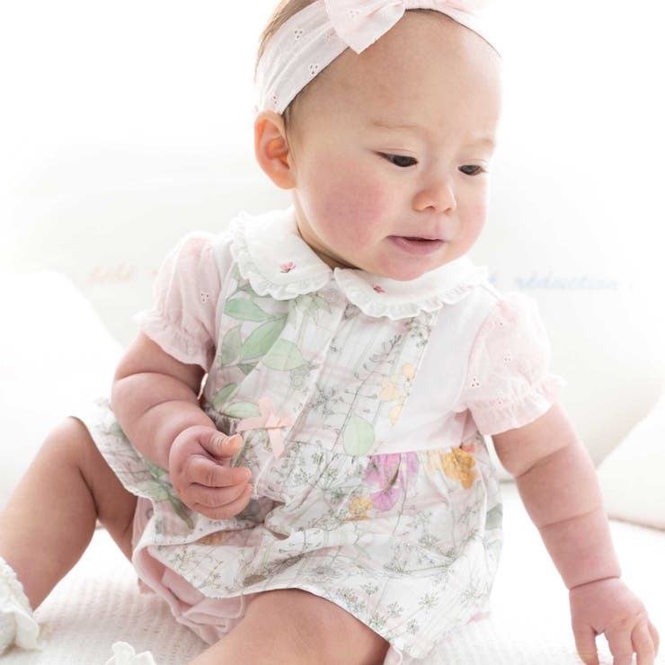 リバティプリントタナローンスカート付きカバーオール | fillot de bébé réduction | 詳細画像3 