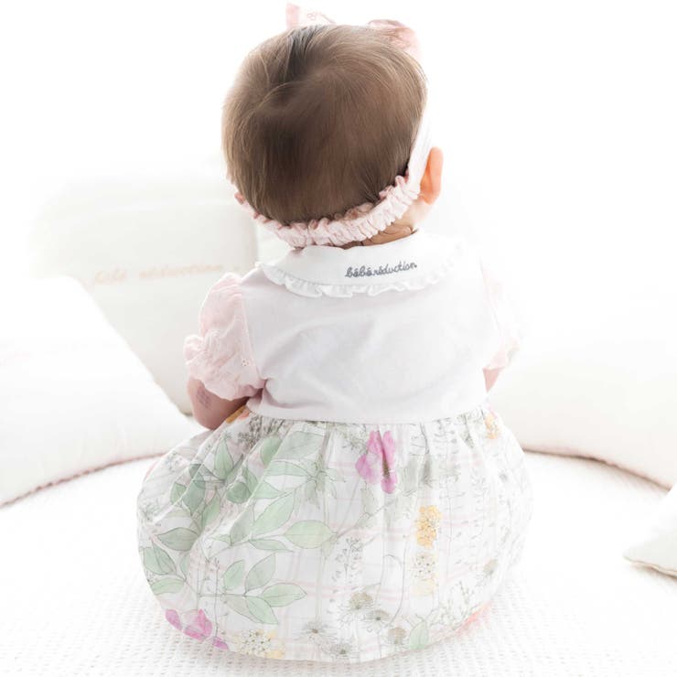 リバティプリントタナローンスカート付きカバーオール | fillot de bébé réduction | 詳細画像5 