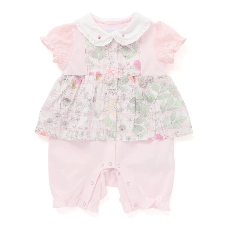 リバティプリントタナローンスカート付きカバーオール | fillot de bébé réduction | 詳細画像7 