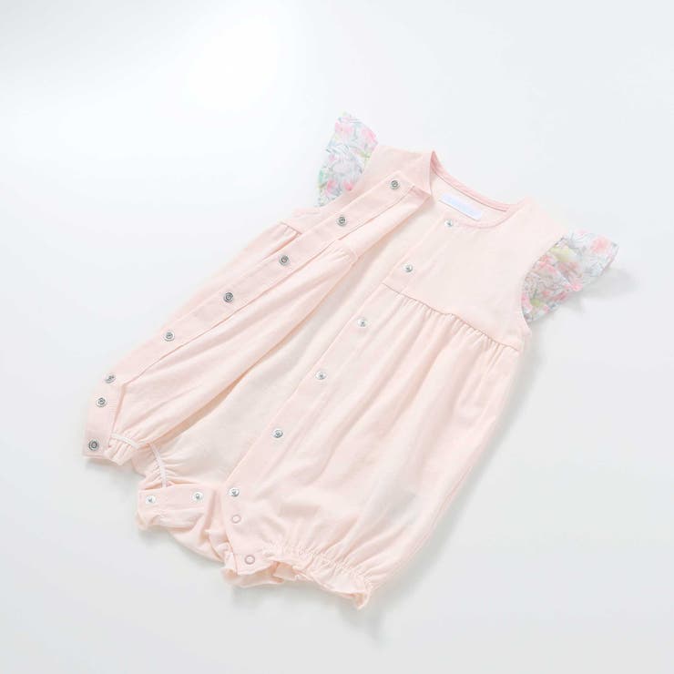 オーガンジー花柄プリントチュニック＋カバーオールセット(70~80cm) | fillot de bébé réduction | 詳細画像13 