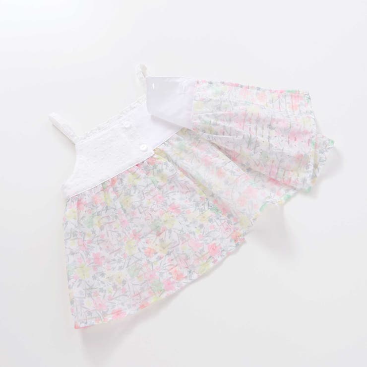 オーガンジー花柄プリントチュニック＋カバーオールセット(70~80cm) | fillot de bébé réduction | 詳細画像19 