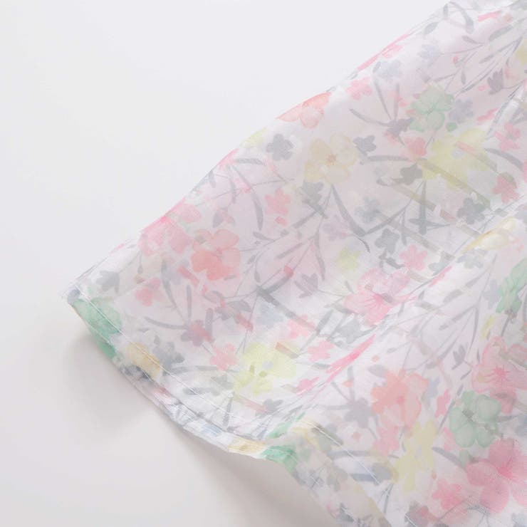 オーガンジー花柄プリントチュニック＋カバーオールセット(70~80cm) | fillot de bébé réduction | 詳細画像21 
