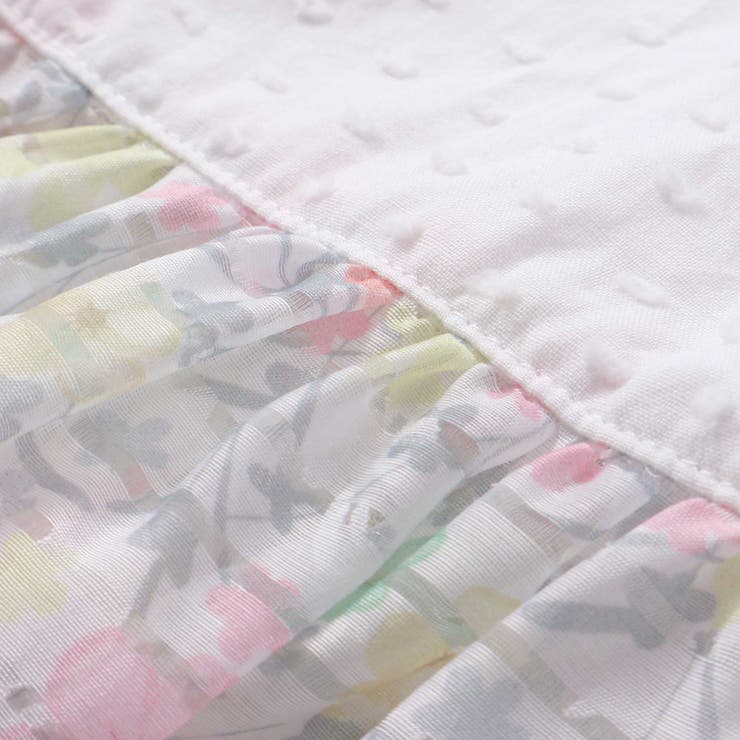 オーガンジー花柄プリントチュニック＋カバーオールセット(70~80cm) | fillot de bébé réduction | 詳細画像22 