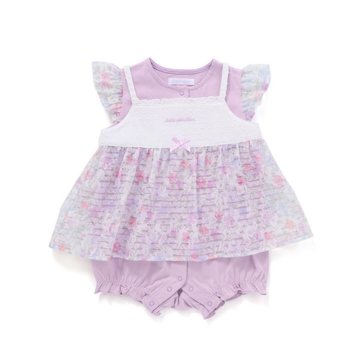 オーガンジー花柄プリントチュニック＋カバーオールセット(70~80cm) | fillot de bébé réduction | 詳細画像23 