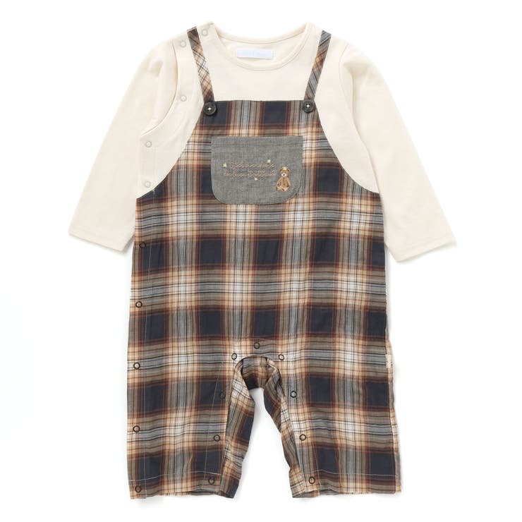 【お揃い/オーガニック】チェックカバーオール | fillot de bébé réduction | 詳細画像4 