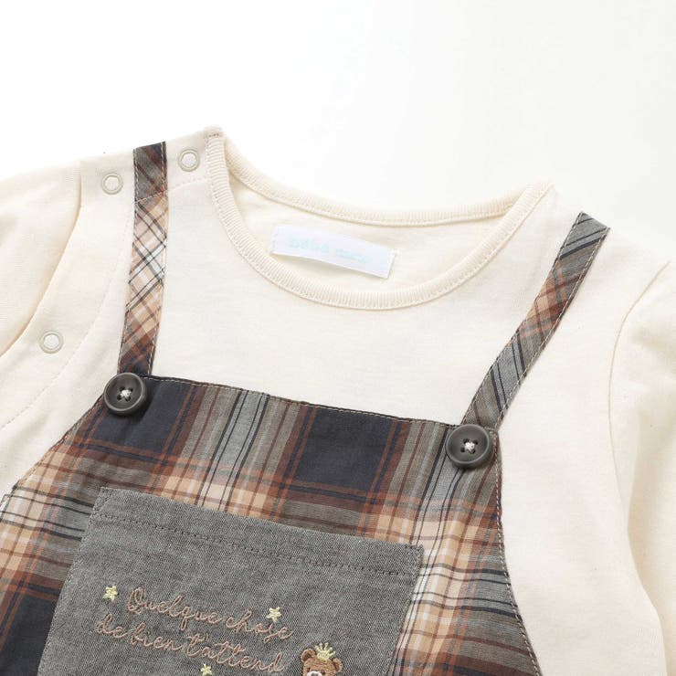 【お揃い/オーガニック】チェックカバーオール | fillot de bébé réduction | 詳細画像6 