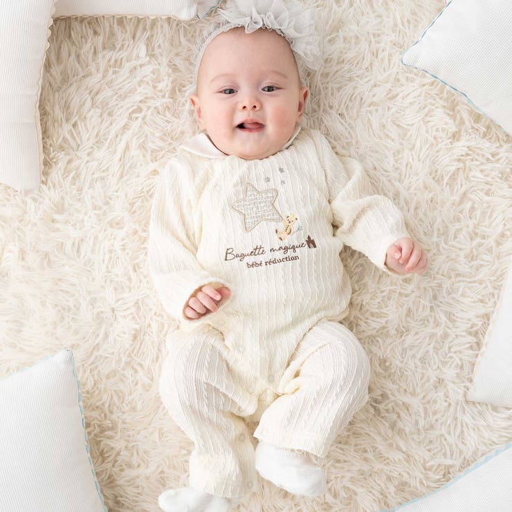 【お揃い】ケーブルニットクマカバーオール(70~80cm) | fillot de bébé réduction | 詳細画像1 