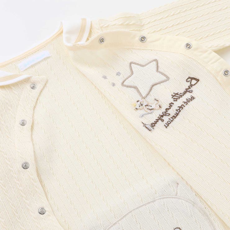 【お揃い】ケーブルニットクマカバーオール(70~80cm) | fillot de bébé réduction | 詳細画像11 