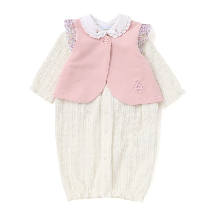 リバティタナローンベスト付き2WAYオール | fillot de bébé réduction | 詳細画像4