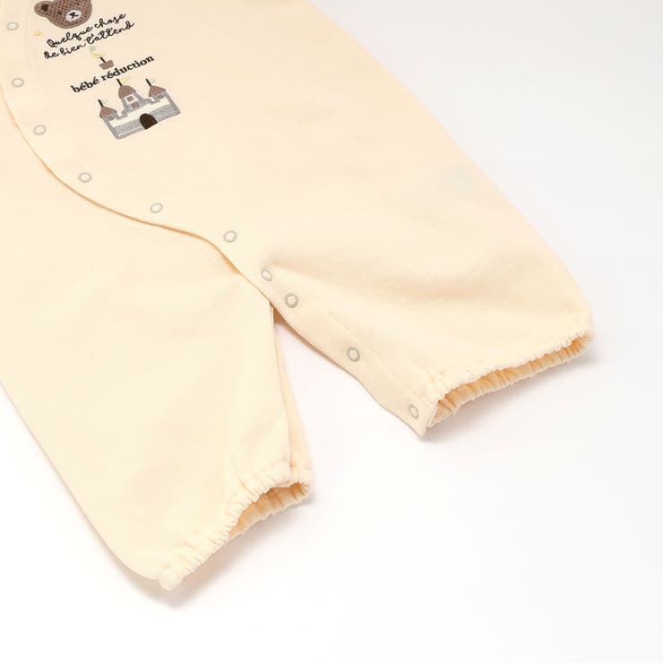 裏毛クマパッチ長袖2wayオール(50~75cm) | fillot de bébé réduction | 詳細画像11 