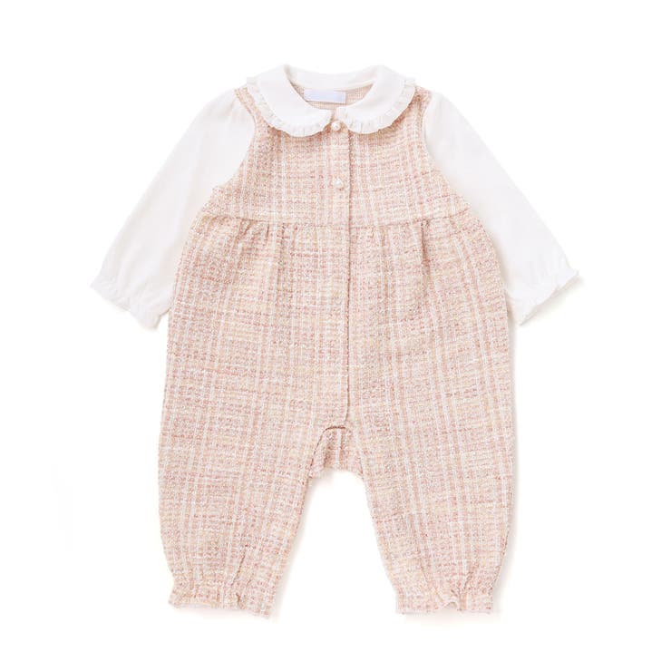 【お揃い】ツイードジャガード白襟カバーオール(70~80cm) | fillot de bébé réduction | 詳細画像2 