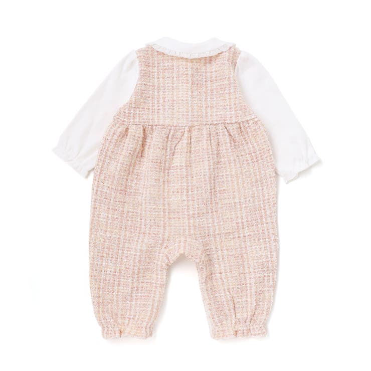 【お揃い】ツイードジャガード白襟カバーオール(70~80cm) | fillot de bébé réduction | 詳細画像3 