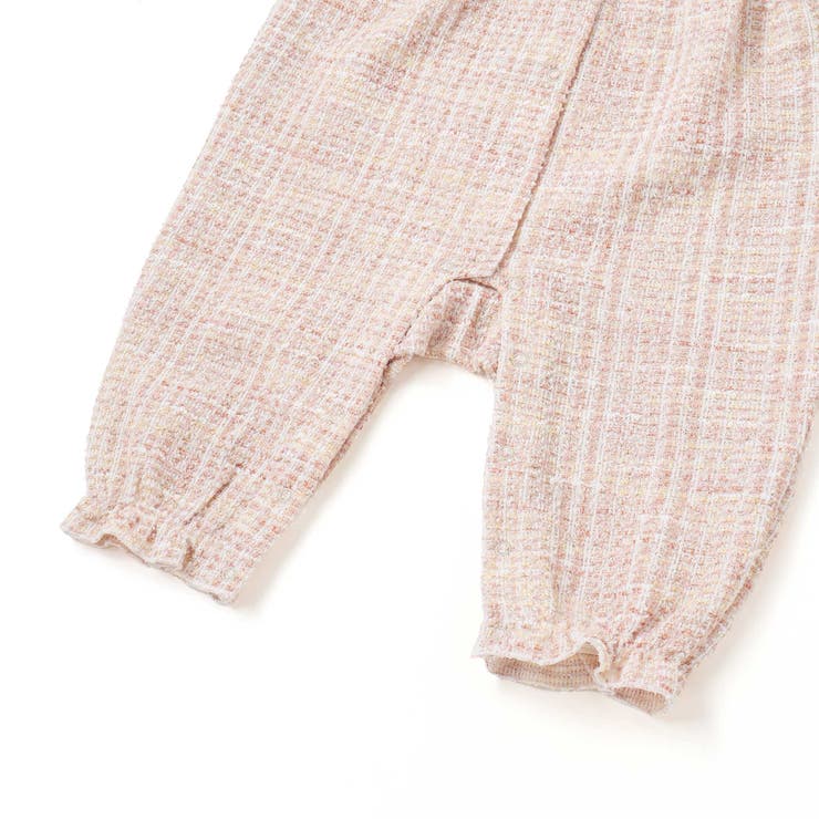 【お揃い】ツイードジャガード白襟カバーオール(70~80cm) | fillot de bébé réduction | 詳細画像6 